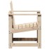 Silla de jardín madera maciza de pino 62x56x77