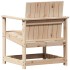 Silla de jardín madera maciza de pino 62x56x77