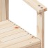 Silla de jardín madera maciza de pino 62x56x77