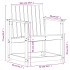 Silla de jardín madera maciza de pino 62x56x77