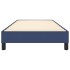 Estructura de cama sin colchón tela azul 80x200