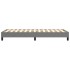 Estructura de cama sin colchón tela gris oscuro 80x200