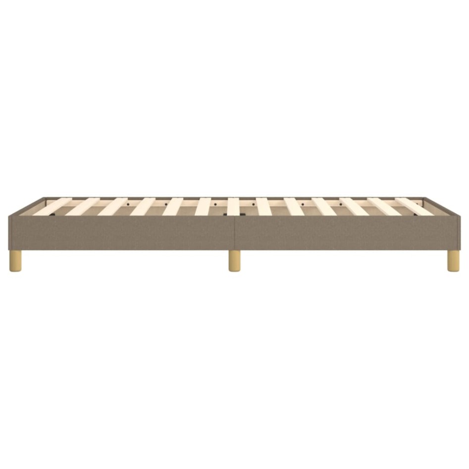 Estructura de cama sin colchón tela taupe 90x200