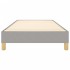 Estructura de cama sin colchón tela gris claro 90x200