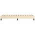 Estructura de cama sin colchón tela crema 100x200