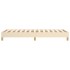 Estructura de cama sin colchón tela crema 80x200