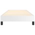 Estructura de cama sin colchón cuero sintético blanco 90x200