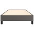 Estructura de cama sin colchón cuero sintético gris 90x200