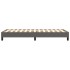 Estructura de cama sin colchón cuero sintético gris 90x200