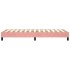 Estructura de cama sin colchón terciopelo rosa 90x190