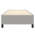 Estructura de cama sin colchón tela gris claro 90x190