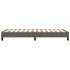 Estructura de cama sin colchón cuero sintético gris 80x200