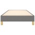 Estructura de cama sin colchón tela gris oscuro 80x200