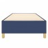 Estructura de cama sin colchón tela azul 80x200