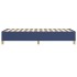 Estructura de cama sin colchón tela azul 80x200