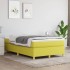 Estructura de cama sin colchón tela verde 120x200