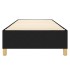 Estructura de cama sin colchón tela negro 90x200