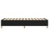 Estructura de cama sin colchón tela negro 90x200