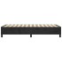 Estructura de cama sin colchón terciopelo negro 90x200