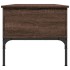 Mesa de centro madera ingeniería metal roble marrón