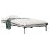 Estructura cama madera ingeniería metal gris Sonoma 90x200