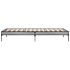 Estructura cama madera ingeniería metal gris Sonoma 90x200