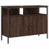 Armario lavabo baño madera ingeniería roble marrón 80x30x60