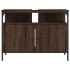 Armario lavabo baño madera ingeniería roble marrón 80x30x60