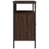 Armario lavabo baño madera ingeniería roble marrón 80x30x60