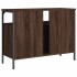 Armario lavabo baño madera ingeniería roble marrón 80x30x60