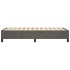 Estructura de cama sin colchón terciopelo gris oscuro 80x200