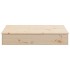 Arenero con tapa madera maciza de pino 111x111x19,5