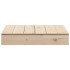 Arenero con tapa madera maciza de pino 111x111x19,5