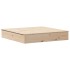 Arenero con tapa madera maciza de pino 111x111x19,5