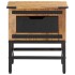 Mesita de noche madera maciza de mango 40x40x45
