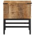Mesita de noche madera maciza de mango 40x40x45