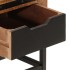 Mesita de noche madera maciza de mango 40x40x45