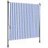 Persiana enrollable exterior tela acero azul blanco 200x270