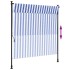 Persiana enrollable exterior tela acero azul blanco 200x270