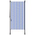 Persiana enrollable exterior tela acero azul blanco 120x270