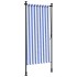 Persiana enrollable exterior tela acero azul blanco 120x270