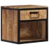 Mesita de noche madera maciza de mango 40x35x40