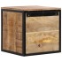 Mesita de noche madera maciza de mango 40x35x40