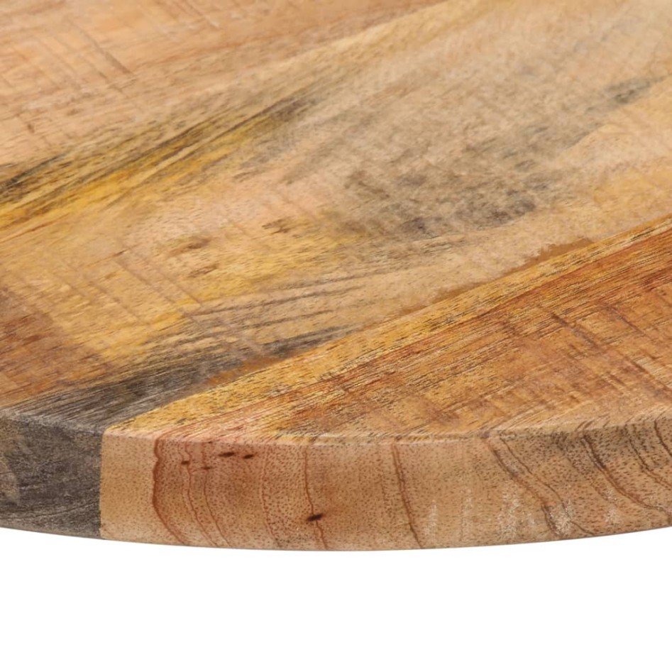 Tablero de mesa redondo madera maciza mango rugosa Ø 60x2,5
