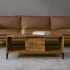 Mesa de centro madera contrachapada roble ahumado 90x50x36,5
