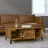 Mesa de centro madera contrachapada roble ahumado 90x50x36,5