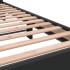 Estructura de cama madera de ingeniería y metal negra 75x190