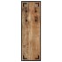 Perchero madera maciza de mango rugosa 35x8x110