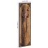 Perchero madera maciza de mango rugosa 35x8x110