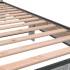 Estructura cama madera ingeniería metal gris Sonoma 90x200